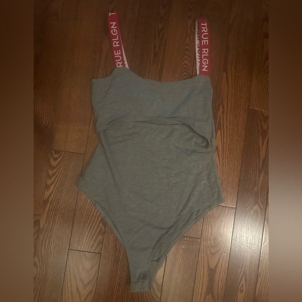 True Religion Gray Top with Red Label